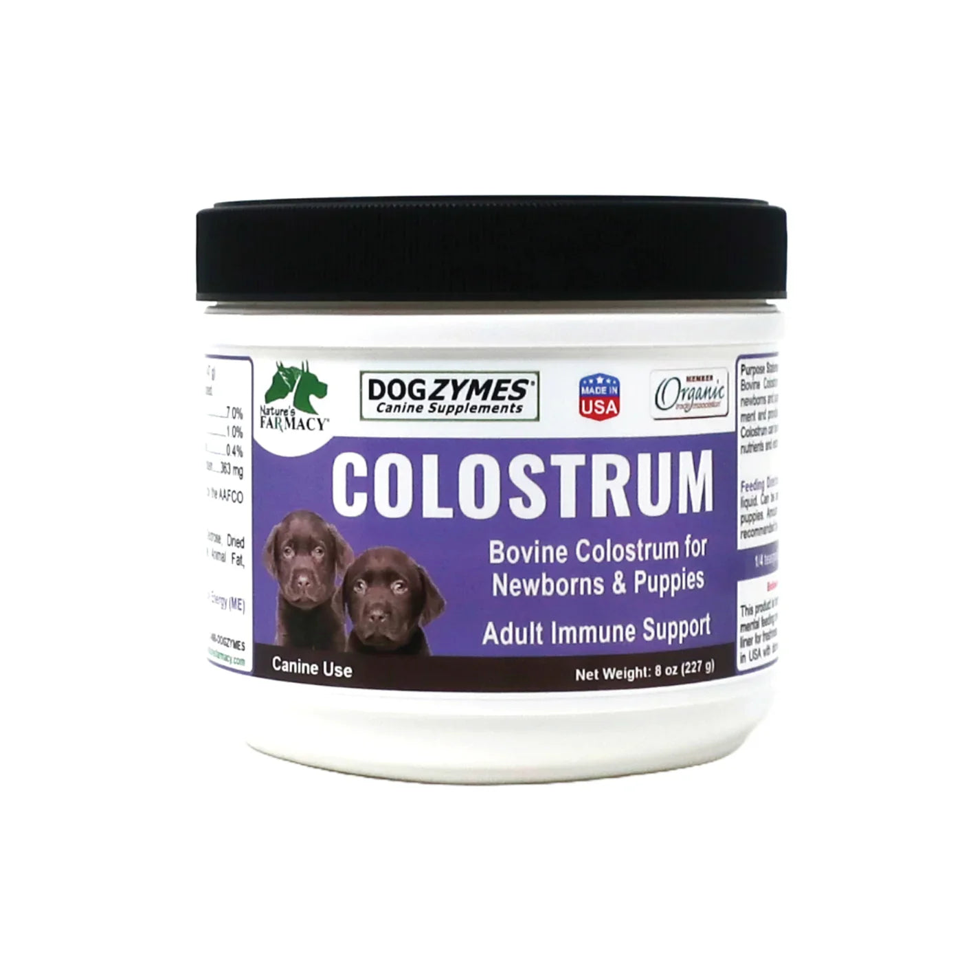 Colostrum - Made in USA - Bovine First Milk Sourced - Nutrient Rich - Small Herd Pasture Fed Cows - Easy to Mix - Palatable