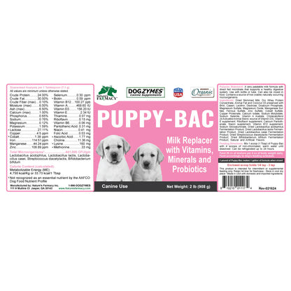 Puppy Bac Milk Replacer - Milk Supplement