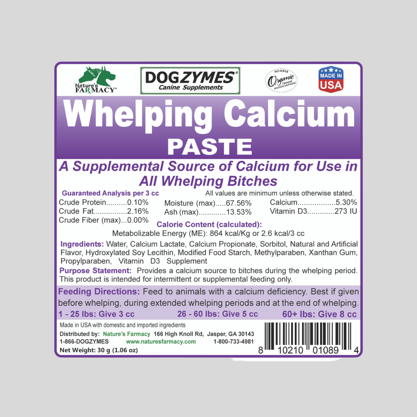 1 - Whelping Calcium - 30cc